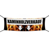 Kaminholz Verkauf Werbebanner, Banner in 6 Größen (2330)