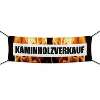 Kaminholz Verkauf Werbebanner, Banner in 6 Größen (2330)