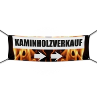 Kaminholz Verkauf Werbebanner, Banner in 6 Größen (2330)