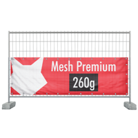 340 x 110 cm | Bauzaunbanner selbst gestalten, Mesh Premium