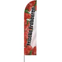 Erdbeeren Beachflag, 3 Modelle, 4 Größen (2650)