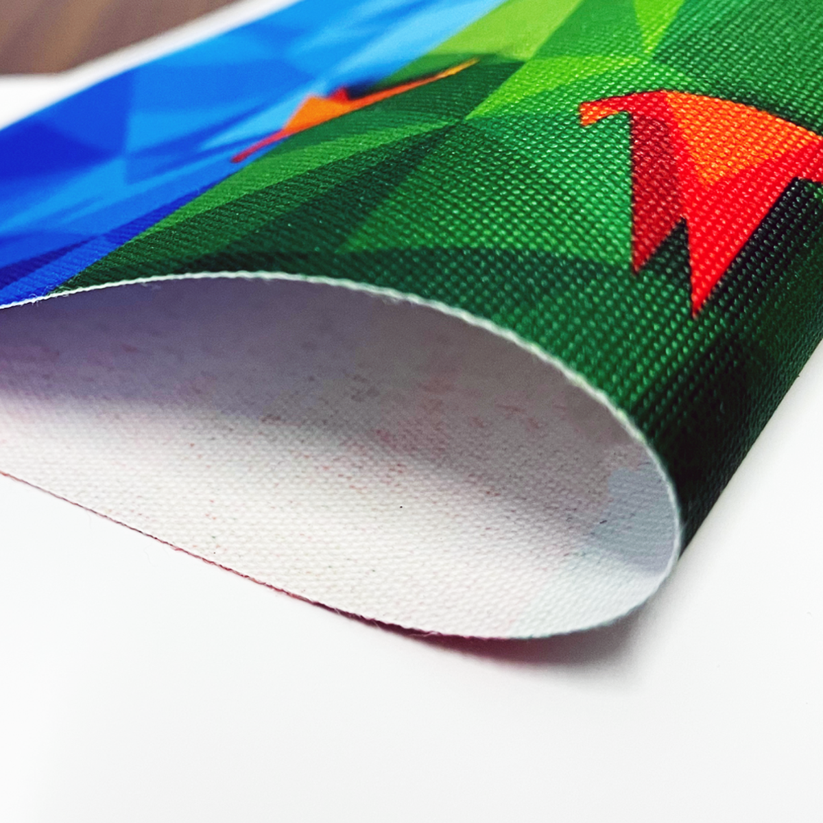 Runde Banner selbst gestalten in Wunschgröße, Textil Aqua